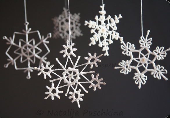 crochet snowflake template design download