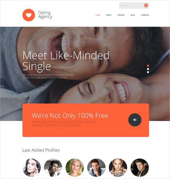 dating agency joomla website template 75