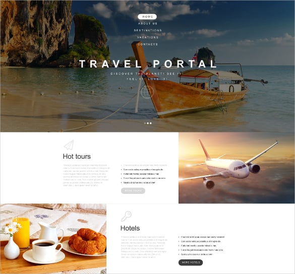 travel agency muse website template