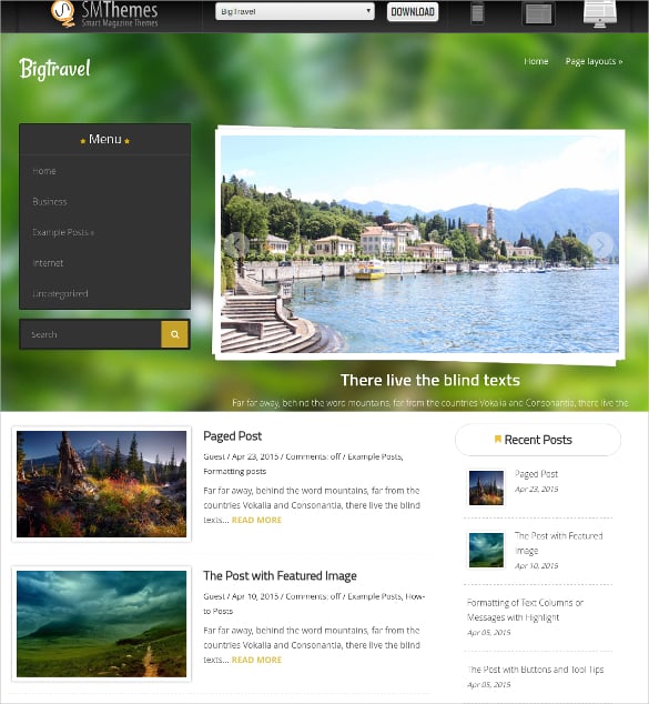 free big travel agency wordpress website theme