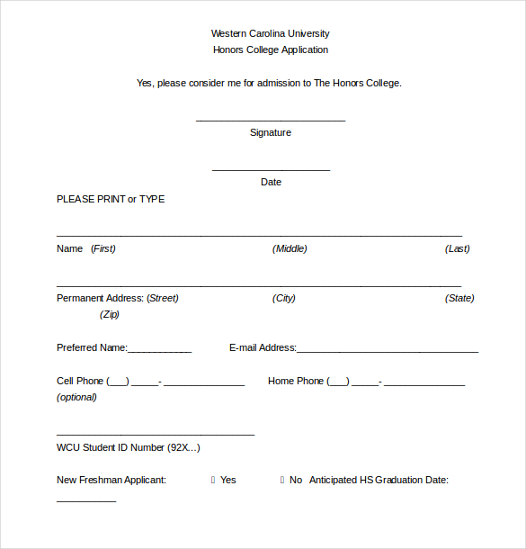 29+ College Application Templates - PDF, DOC