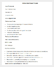 software sales resume template word doc download
