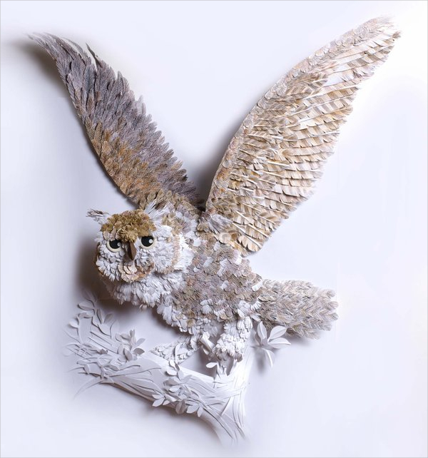 illustrated paper owl design
