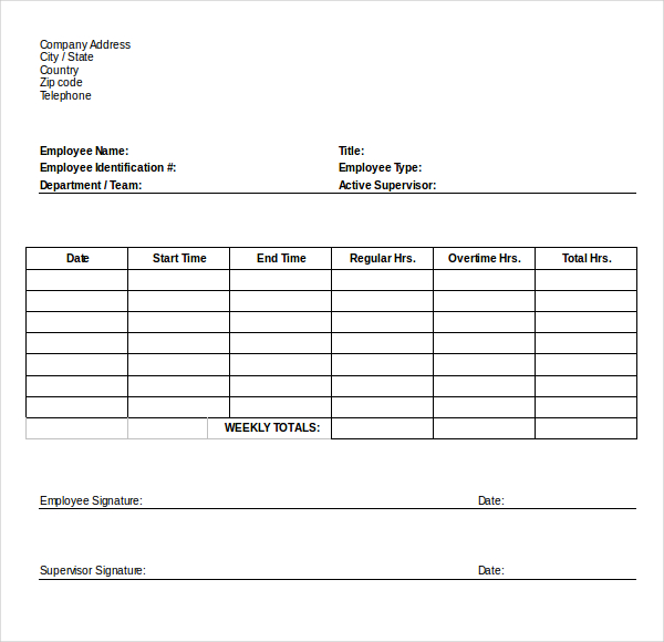 12+ HR Timesheet Templates Free Sample, Example Format Download