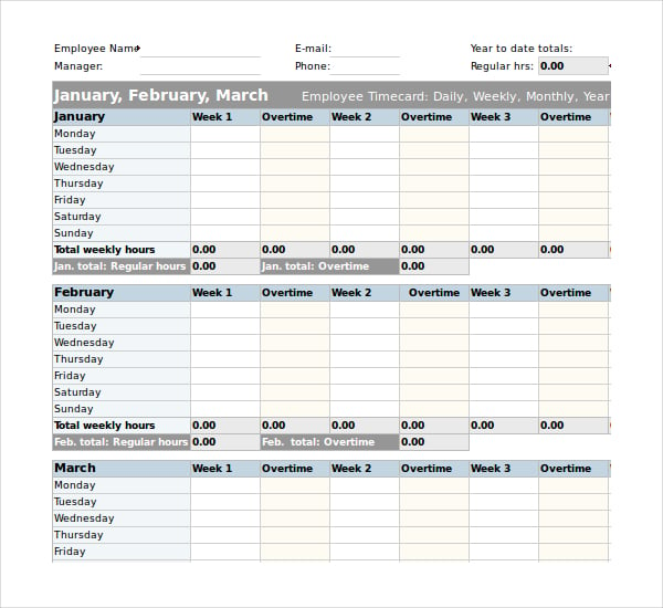 ms excel hr timesheet template download
