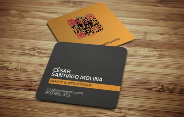 small square business card template