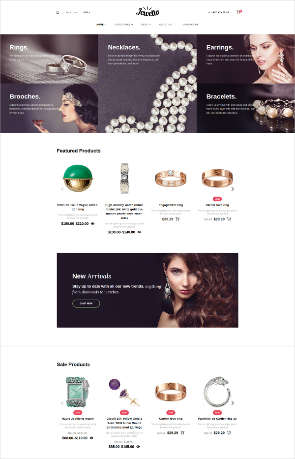 Jewello WooCommerce HTML5 Theme