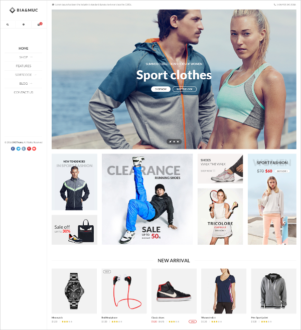 responsive ecommerce psd template