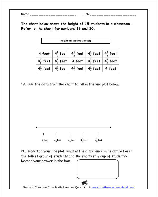 Common Core Math Sheet – 10+ Free Word, Excel, PDF Documents Download
