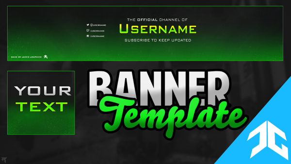 awesome youtube banner template free download