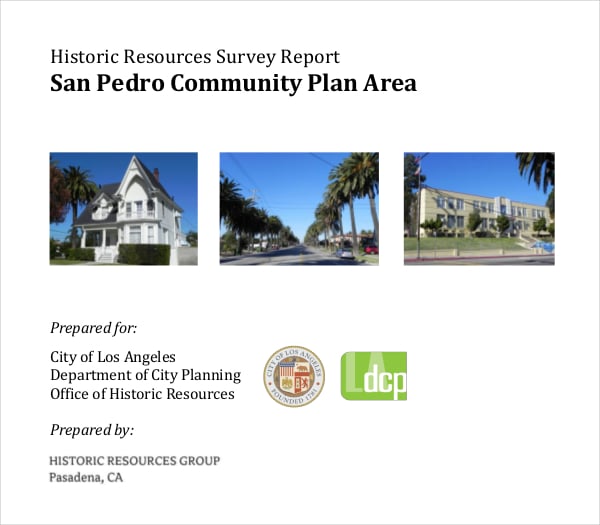 historic resources survey report pdf template