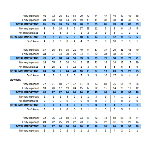 demographic survey excel template download