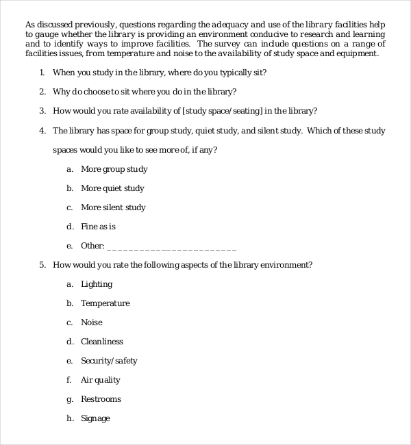 18+ Student Survey Templates &amp; Samples - DOC, PDF, Excel