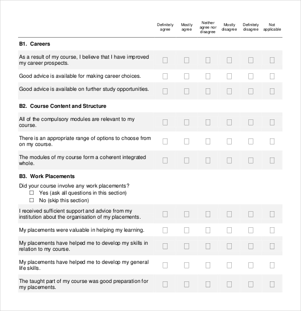 18+ Student Survey Templates & Samples - DOC, PDF, Excel