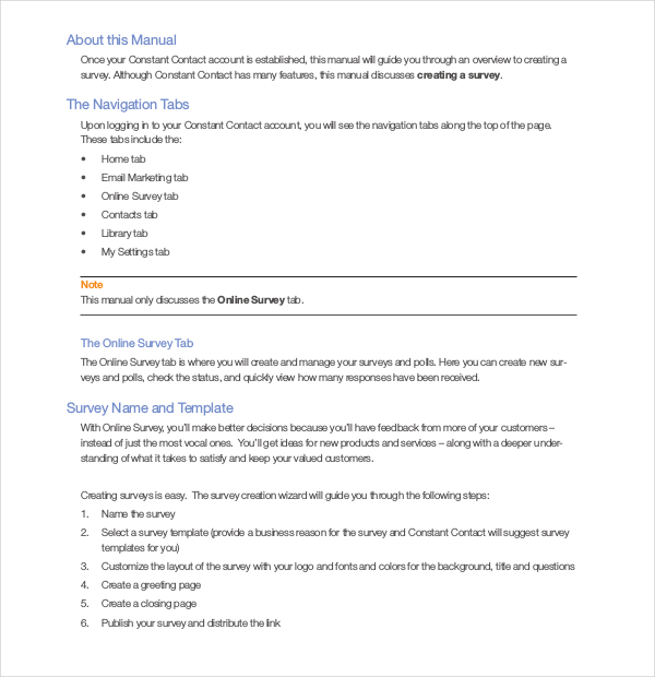 Email Survey Template 7  Free Word PDF Documents Download Free