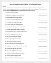 Common Core Practice Sheet PDF Format