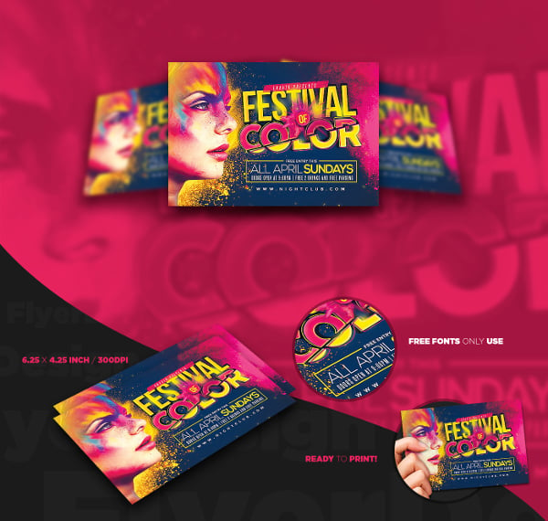 festival event flyer template