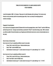 Documentary Script Writing Template Doc Free Download