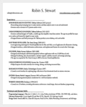 Career Summary One-page Template