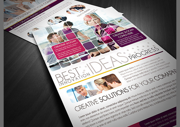 awesome business flyer template