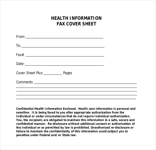 Fax Cover Template – 9+ Free Word, PDF Documents Dwonload