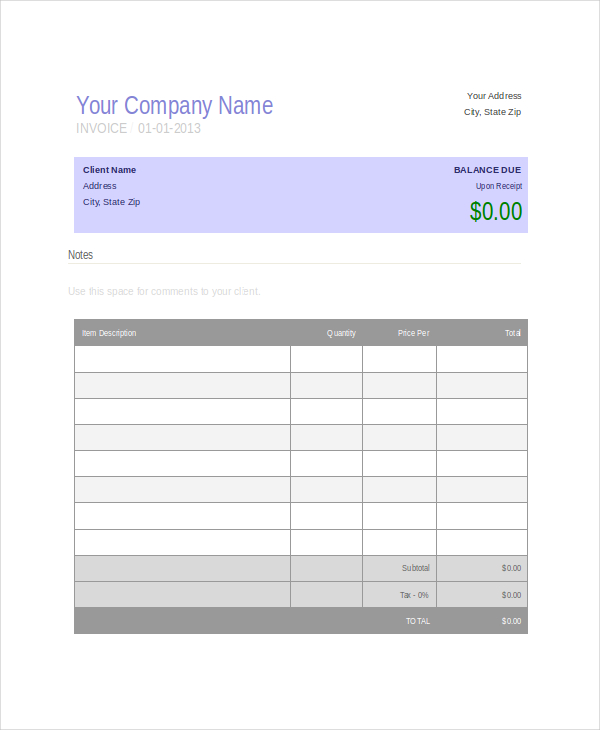 bakery invoice template excel excel templates