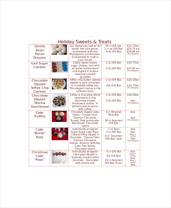 corporate cake order invoice template