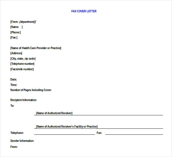fax cover letter template in doc1