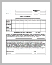 Temporary Worker Timesheet Invoice Template in PDF