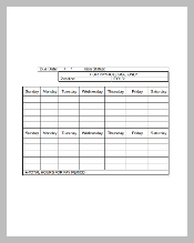 Parttime Payroll Timesheet Template in PDF Format