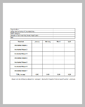 Temporary Legal and Lawyer Timesheet Template in PDF
