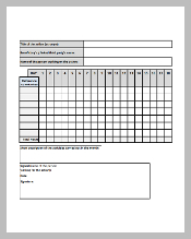 Temporary Legal and Lawyer Timesheet Template in PDF