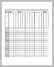 Leaves and Time Tracking Template Download