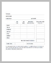 Weekly HR Timesheet Template Download