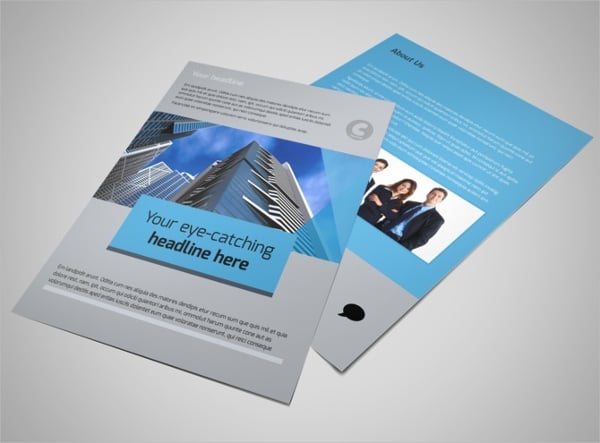 investment bank flyer template