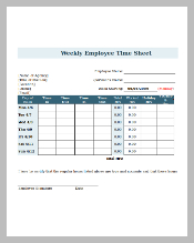 Weekly Timesheet with Breaks Download