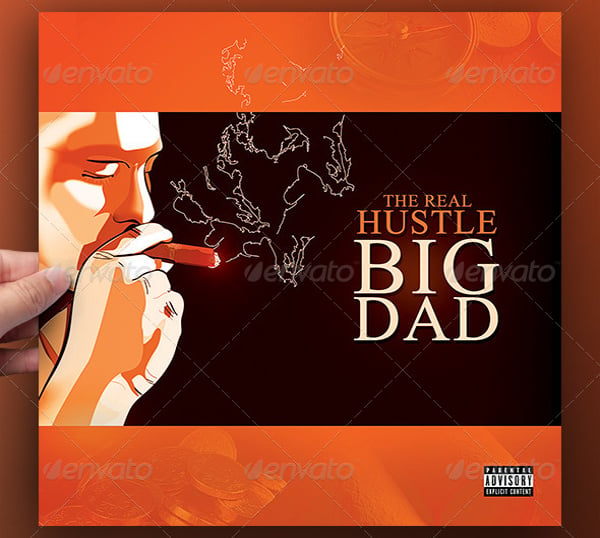 big dad mixtape sample album cover template