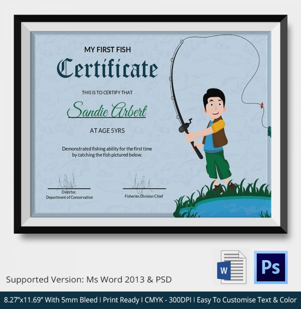 Kids Certificate Template - 13+ Pdf, Psd, Vector Format Download 