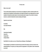 Business Cover Letter Template in Doc