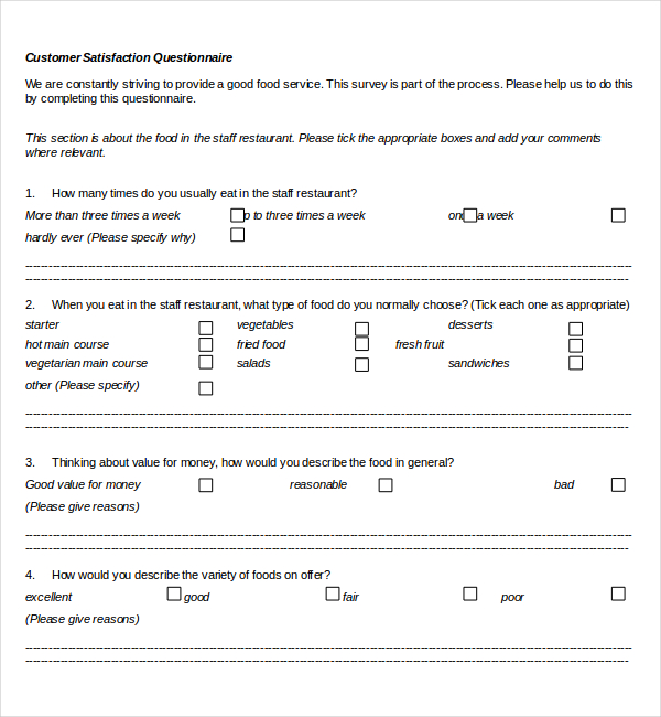 16 Customer Satisfaction Survey Templates Free Word Pdf Format Download 9424