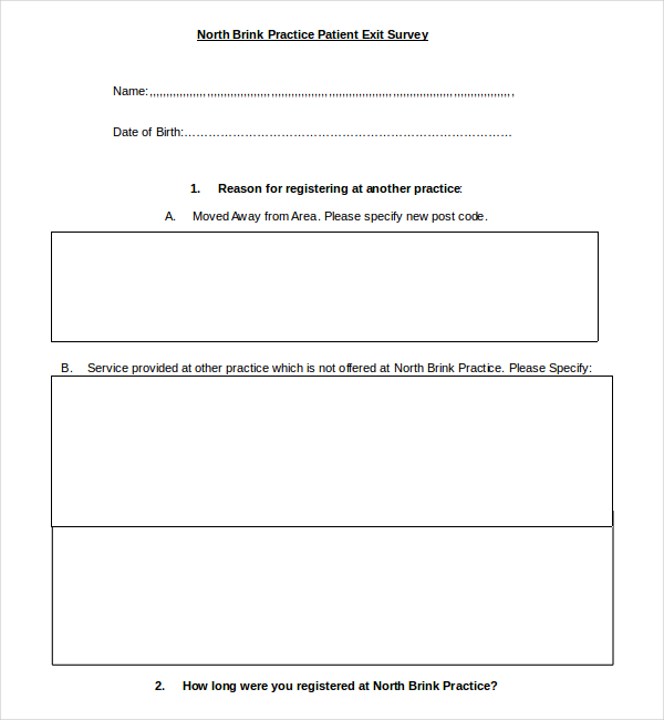 14+ Patient Survey Templates – PDF, Word