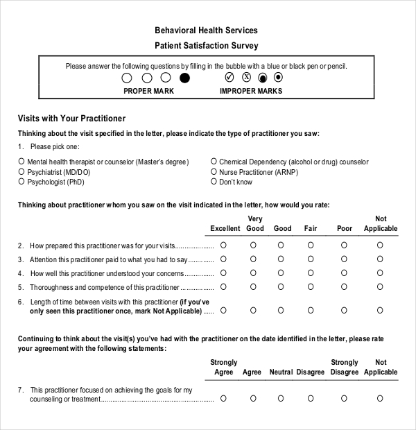 14+ Patient Survey Templates PDF, Word