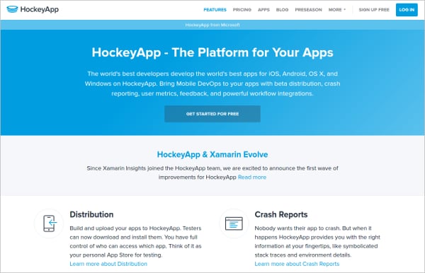 hockeyapp best mobile app testing tool