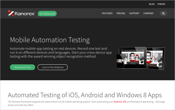 ranorex %e2%80%93 mobile app automation testing