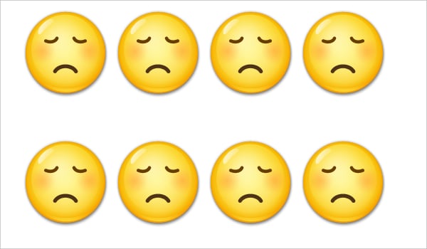 sad emoji disappointed face on lg g