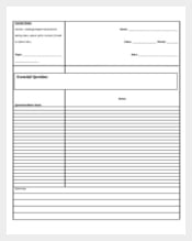 Cornell Notes Template in Word