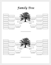 5 generation Family Tree Template