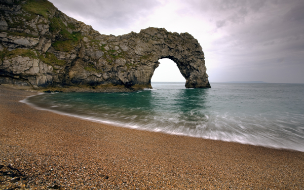 elephant shaped rock beach beautiful background