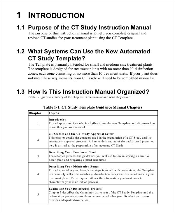 Instruction Maual Template Microsoft