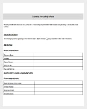 Engineering Surveys Project Report Sample Template